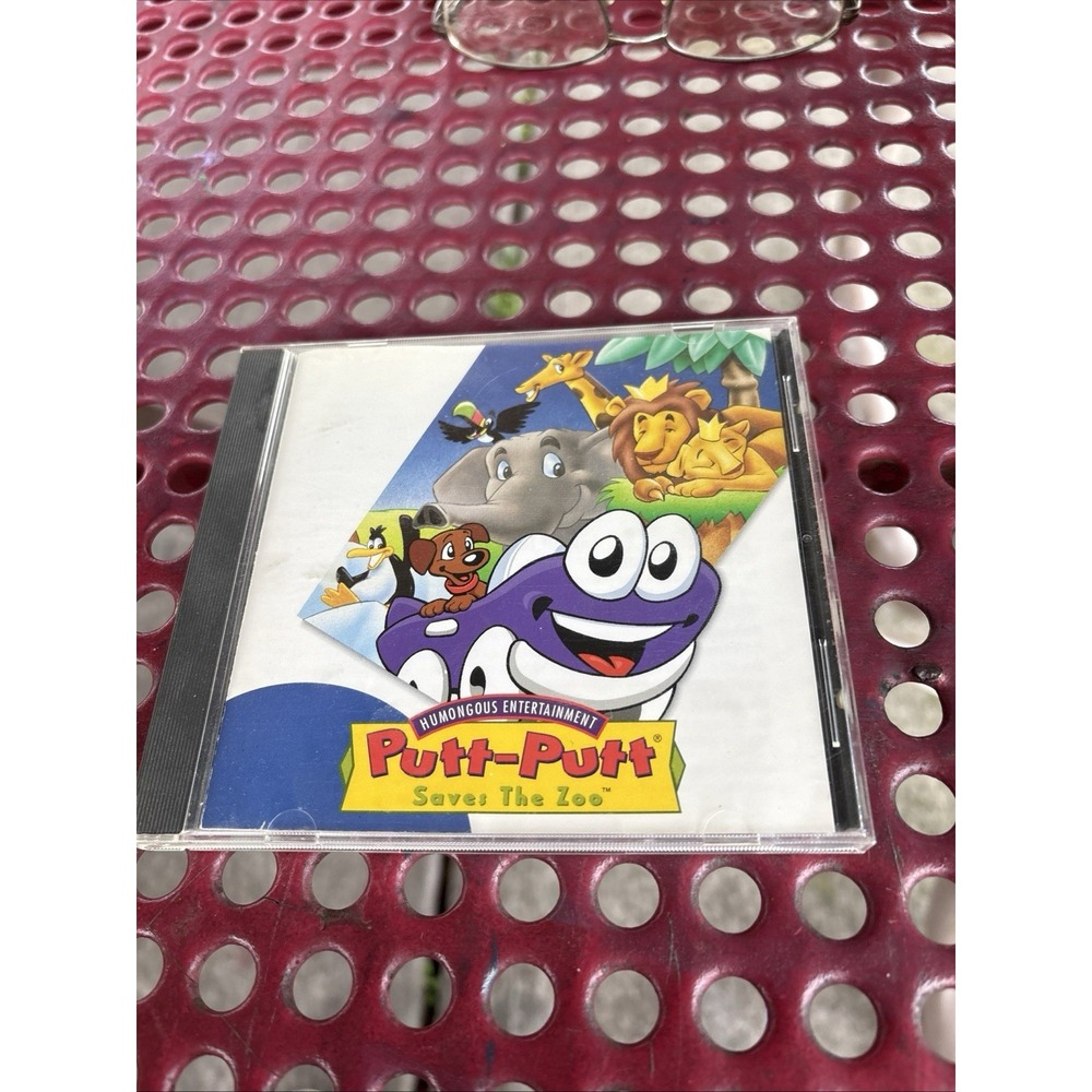 Putt-Putt Saves the Zoo PC CD ROM 1996 Vtg Humungous Entertainment Computer Game